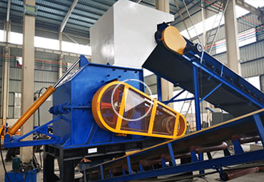 PS1210 metal hammermill crusher plus sorting copper and aluminum system to recycle radiator