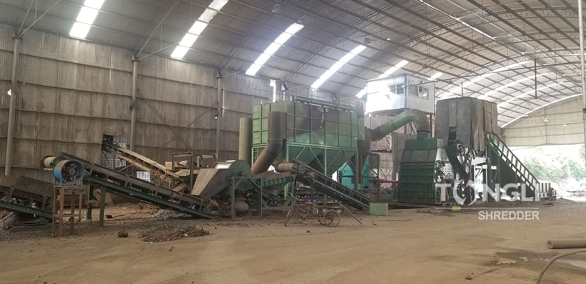 PGX1200 large scrap metal recycling plant