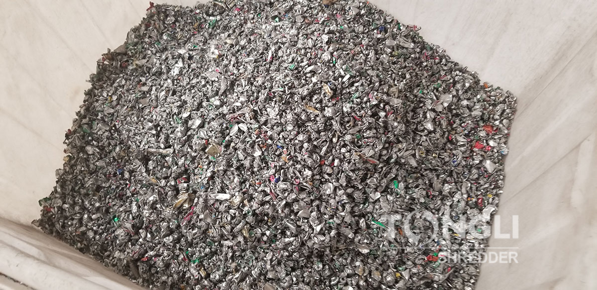 Material after shredding