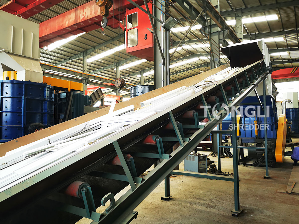 plastic steel frame crushing production line