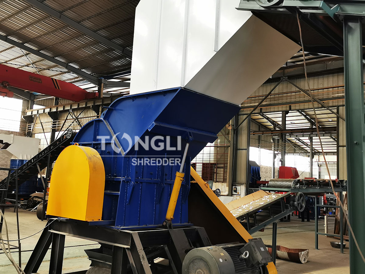 plastic steel frame crushing production line