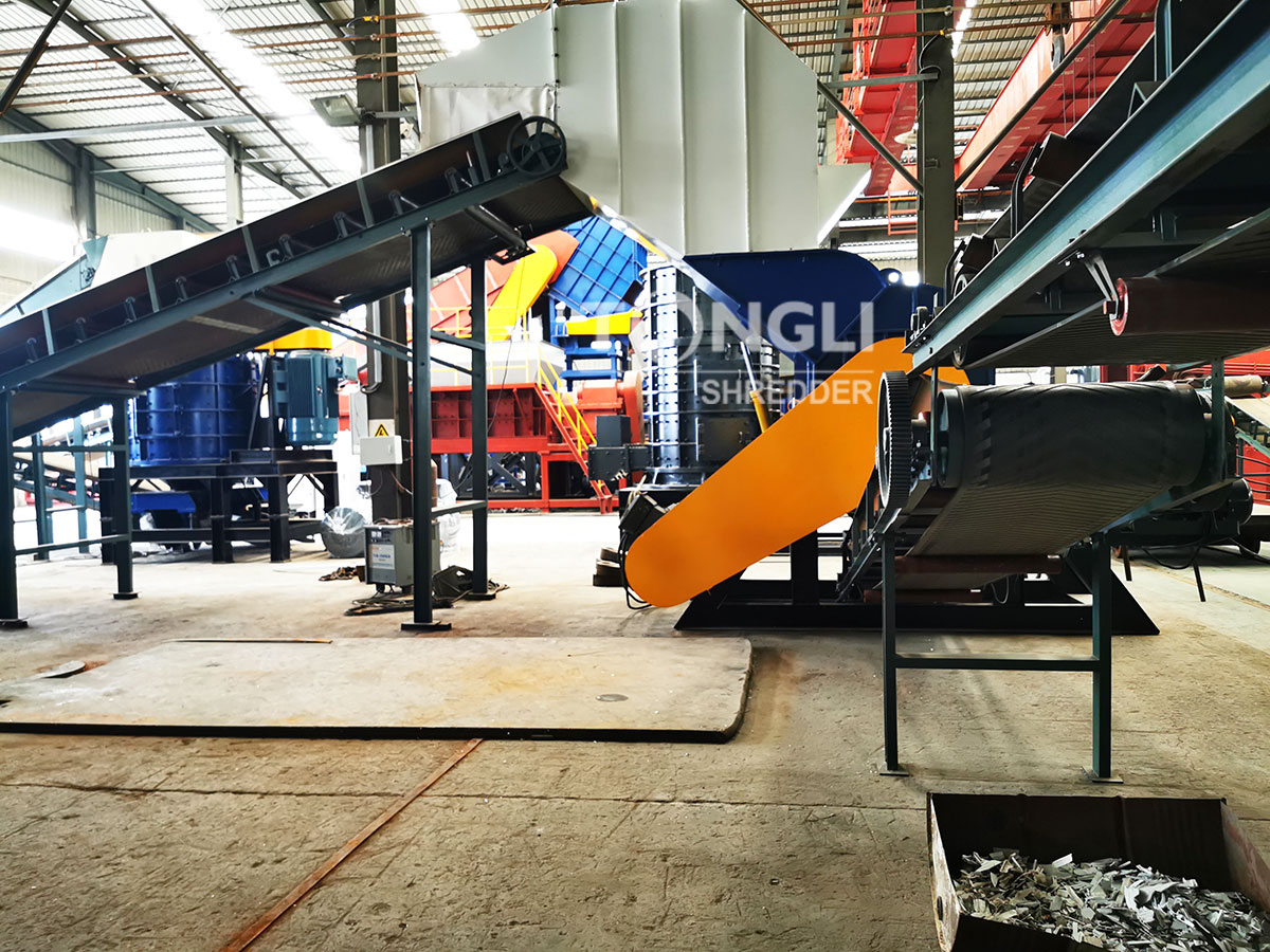 plastic steel frame crushing production line