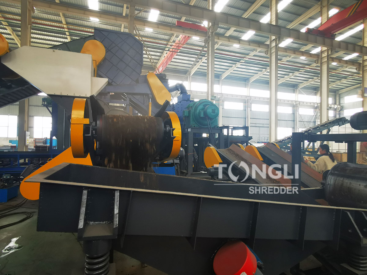 metal crushing sorting production line