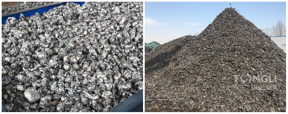 material after crushing