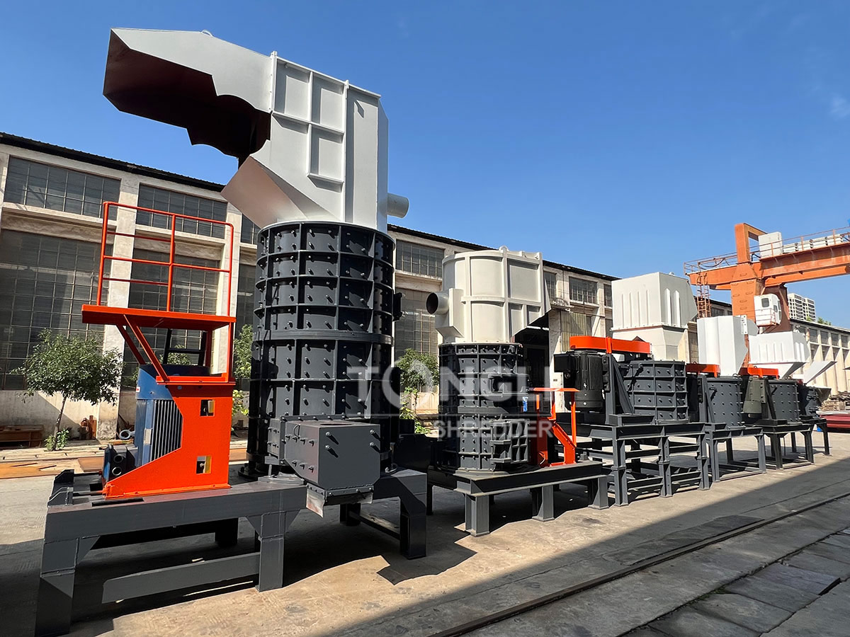 vertical hammer mill shredder