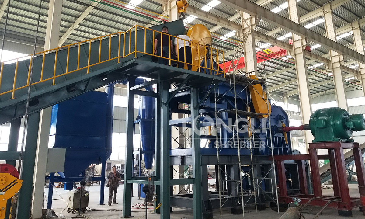 large metal crushing production line