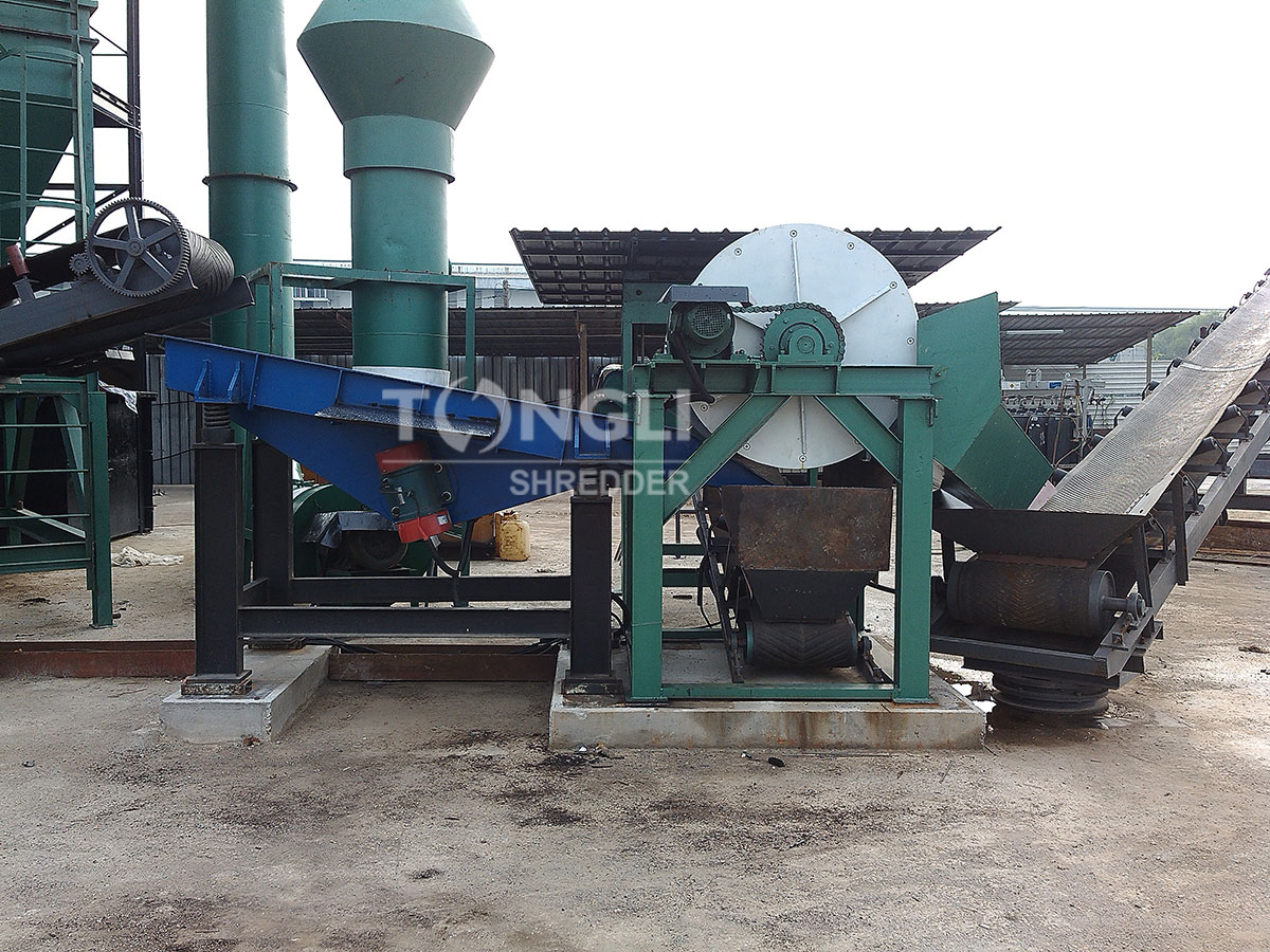 scrap steel crushing production line